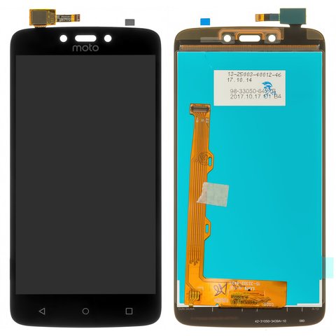 Pantalla LCD puede usarse con Motorola XT1723 Moto C Plus, negro, Original PRC 