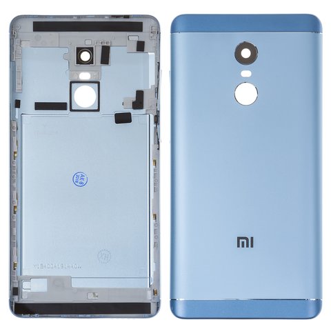 Panel trasero de carcasa puede usarse con Xiaomi Redmi Note 4 Global 2017 , Redmi Note 4X, azul claro, con botones laterales, snapdragon