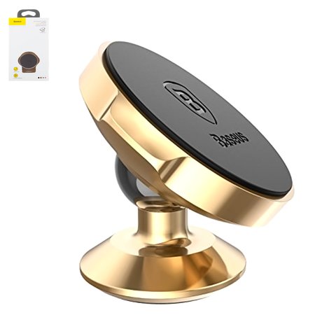 Sujetador para coche Baseus, dorado, magnético, base pegante, #SUER B0V