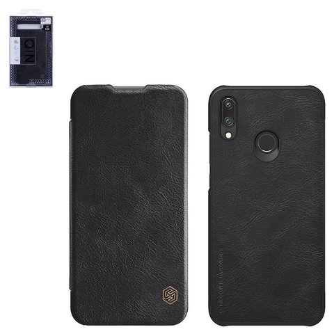 Funda Nillkin Qin leather case puede usarse con Huawei P Smart 2019 , negro, libro, plástico, cuero PU, #6902048172081