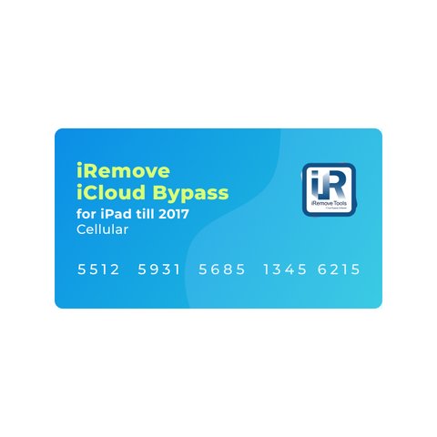 iRemove iCloud Bypass para modelos de iPad fabricados antes de 2017 con tarjeta SIM  [WITH SIGNAL]