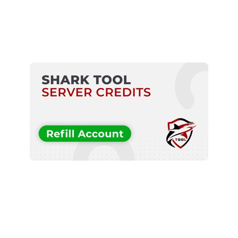 Créditos del servidor Shark Tool recarga de cuenta existente 