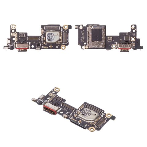 Cable flex puede usarse con Xiaomi 12T, 12T Pro, del conector de carga, con micrófono, con conector de SIM, con componentes, placa del cargador