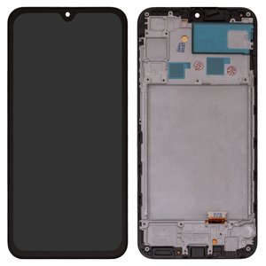 Pantalla LCD puede usarse con Samsung A245 Galaxy A24, negro, con marco, High Copy, con borde ancho, OLED 