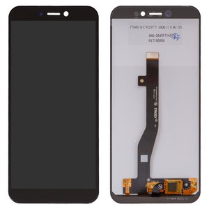 Pantalla LCD puede usarse con General Mobile GM 8 Go; Sigma mobile X treme PQ38; Oukitel WP5, WP5 Pro, negro, sin marco, original vidrio reemplazado 