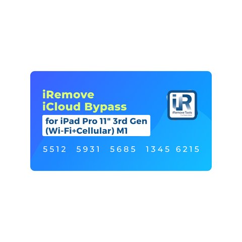 iRemove iCloud Bypass para iPad Pro 11" 3rd Gen Wi Fi+Cellular  M1