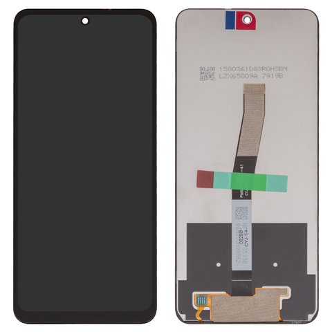 Pantalla LCD puede usarse con Xiaomi Redmi Note 9 Pro, Redmi Note 9S, negro, sin marco, Box M2003J6B2G, M2003J6A1G
