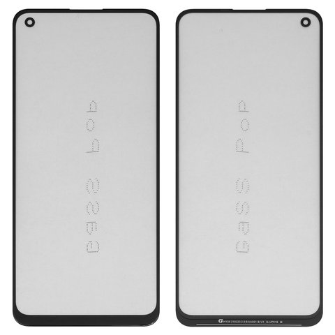 Vidrio de carcasa G+OCA PRO puede usarse con Realme 7 Pro, con película OCA, negro