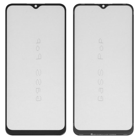 Vidrio de carcasa G+OCA PRO puede usarse con Realme C25, C25s, Narzo 50A; Oppo A16, A16s, A54s, con película OCA, negro