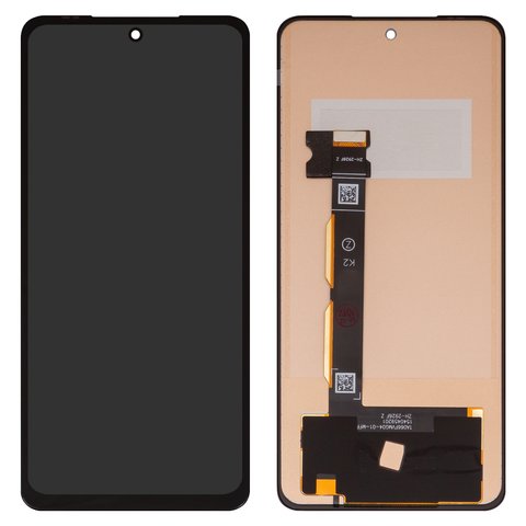 Pantalla LCD puede usarse con Motorola Moto G84, negro, sin marco, Copy, TFT 