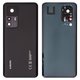 Panel trasero de carcasa puede usarse con Xiaomi 12T, negra, con vidrio de cámara, black