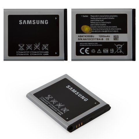 Аккумулятор AB474350BE AB474350BC для Samsung D780, Li ion, 3,7 В, 1200 мАч