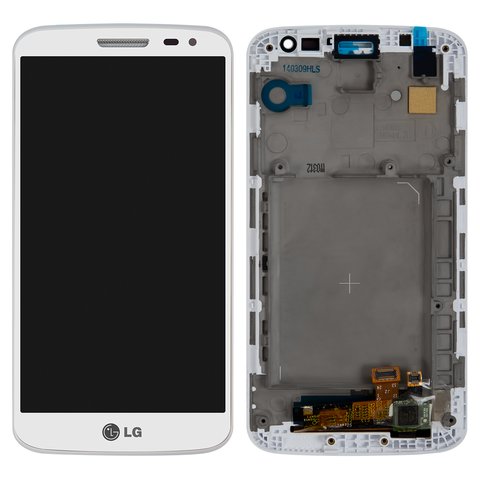 Дисплей для LG D620 G2 mini, білий, з рамкою, Original PRC 
