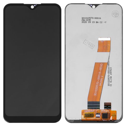 Дисплей для Samsung A015 Galaxy A01, A015F Galaxy A01, черный, Best copy, без рамки, Сopy, с узким коннектором