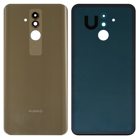 Задняя панель корпуса для Huawei Mate 20 lite, золотистая, со стеклом камеры