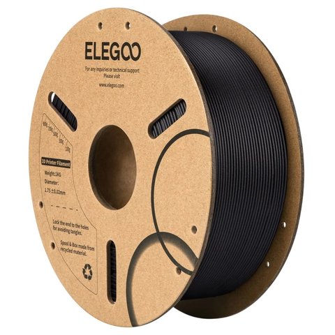 Филамент для 3D принтера ELEGOO PLA CF, Black 1 кг