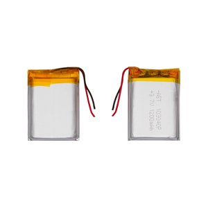 Аккумулятор 103040, 40 мм, 30 мм, 10 мм, Li ion, 3,7 В, 1200 мАч, с контроллером