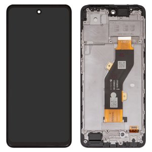 Дисплей для Infinix Hot 40i X6528B , чорний, з рамкою, High Copy, FPC6615 1