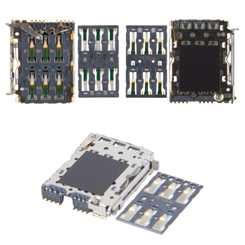 Коннектор SIM карты для Motorola Edge 50, Edge 50 Fusion; Xiaomi 14T Pro, Poco X7 Pro, Redmi Note 14 Pro Plus 5G