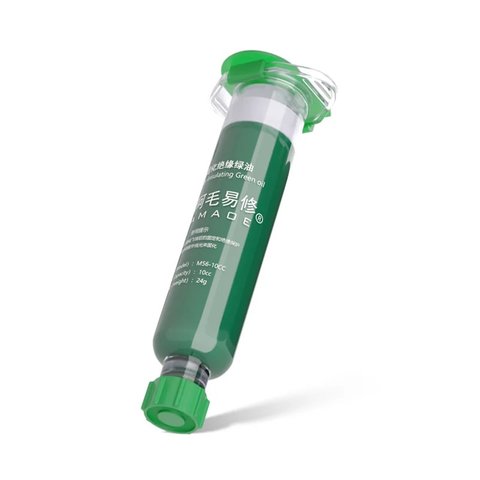 Паяльна маска Amaoe M56, зелена, 10 мл, ультрафіолетова