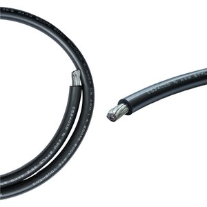 Провід в силіконовій ізоляції 4AWG, 25 мм², 1 м, чорний