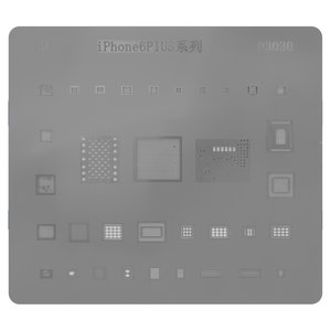 BGA-трафарет P3030 для мобильного телефона Apple iPhone 6 Plus, 34 в 1 BGA-трафарет P3030 для мобильного телефона Apple iPhone 6 Plus, 34 в 1