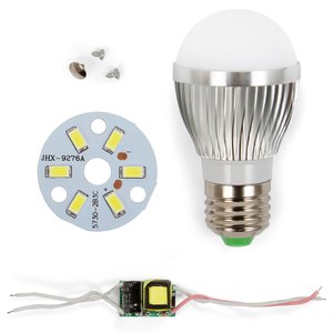 Juego de piezas para armar lámpara LED regulable SQ-Q01 5730 3 W (luz blanca fría, E27) Juego de piezas para armar lámpara LED regulable SQ-Q01 5730 3 W (luz blanca fría, E27)